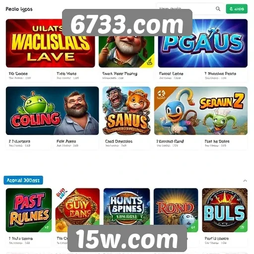Comparativo de jogos populares no site 6733.com